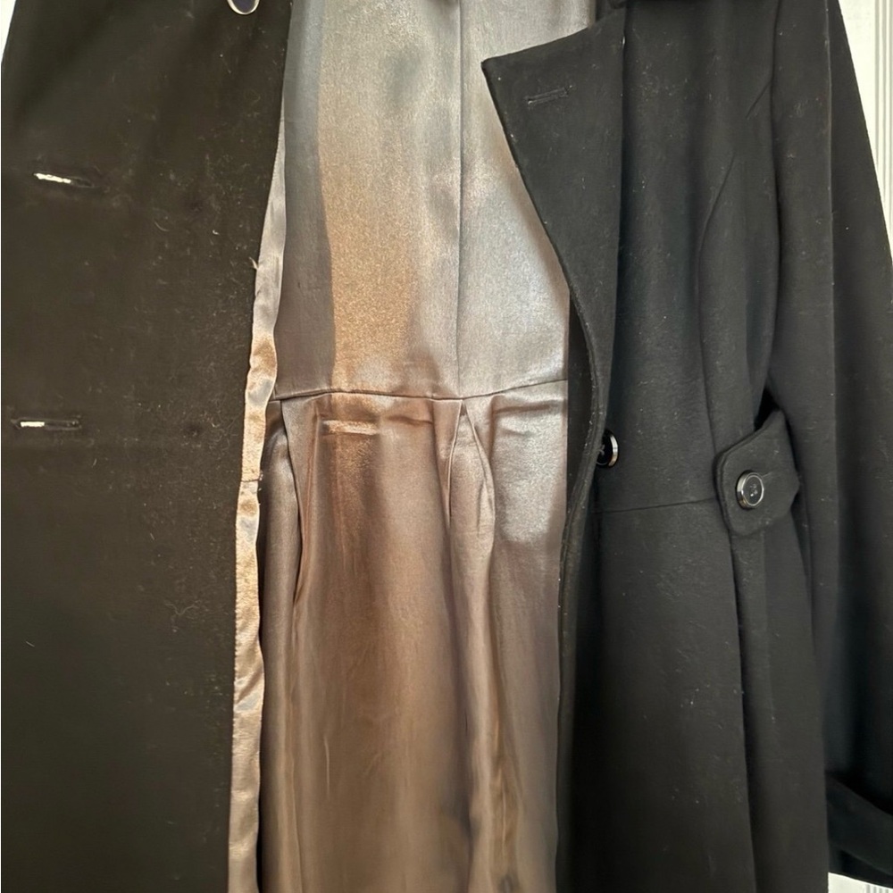 Old Navy Black Double-Breasted Pea Coat - Picture 4 of 6